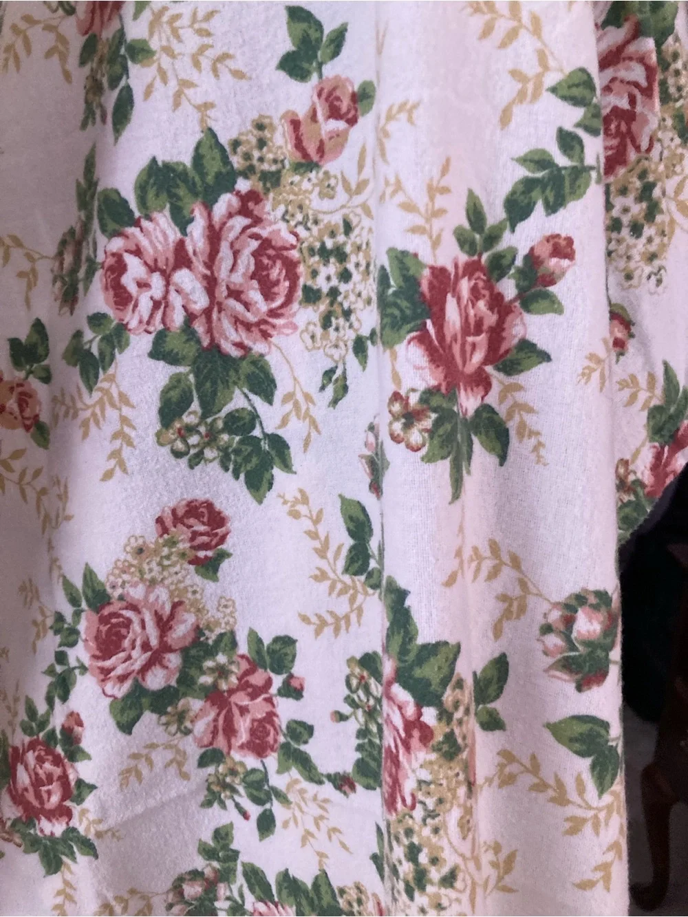 Vintage JC Penney Flannel Flat Sheet